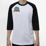 Raglan 3/4 Roundneck Shirt (White Body) Thumbnail