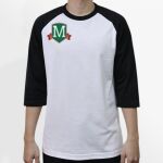 Raglan 3/4 Roundneck Shirt (White Body) Thumbnail