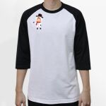Raglan 3/4 Roundneck Shirt (White Body) Thumbnail