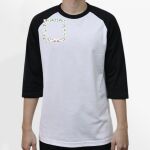 Raglan 3/4 Roundneck Shirt (White Body) Thumbnail