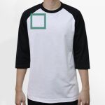 Raglan 3/4 Roundneck Shirt (White Body) Thumbnail