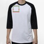 Raglan 3/4 Roundneck Shirt (White Body) Thumbnail