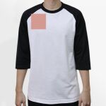 Raglan 3/4 Roundneck Shirt (White Body) Thumbnail
