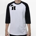 Raglan 3/4 Roundneck Shirt (White Body) Thumbnail