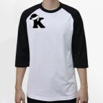 Raglan 3/4 Roundneck Shirt (White Body) Thumbnail