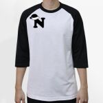 Raglan 3/4 Roundneck Shirt (White Body) Thumbnail