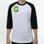 Raglan 3/4 Roundneck Shirt (White Body) Thumbnail