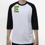 Raglan 3/4 Roundneck Shirt (White Body) Thumbnail