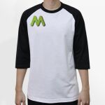 Raglan 3/4 Roundneck Shirt (White Body) Thumbnail