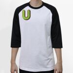 Raglan 3/4 Roundneck Shirt (White Body) Thumbnail