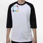 Raglan 3/4 Roundneck Shirt (White Body) Thumbnail