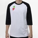 Raglan 3/4 Roundneck Shirt (White Body) Thumbnail