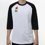 Raglan 3/4 Roundneck Shirt (White Body) Thumbnail