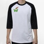 Raglan 3/4 Roundneck Shirt (White Body) Thumbnail