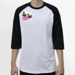 Raglan 3/4 Roundneck Shirt (White Body) Thumbnail