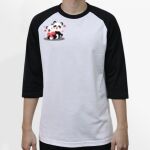Raglan 3/4 Roundneck Shirt (White Body) Thumbnail