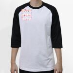 Raglan 3/4 Roundneck Shirt (White Body) Thumbnail