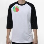 Raglan 3/4 Roundneck Shirt (White Body) Thumbnail
