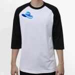 Raglan 3/4 Roundneck Shirt (White Body) Thumbnail