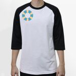 Raglan 3/4 Roundneck Shirt (White Body) Thumbnail