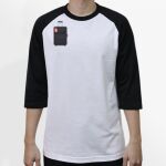 Raglan 3/4 Roundneck Shirt (White Body) Thumbnail