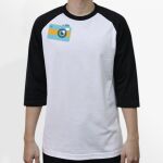 Raglan 3/4 Roundneck Shirt (White Body) Thumbnail