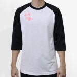 Raglan 3/4 Roundneck Shirt (White Body) Thumbnail