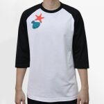 Raglan 3/4 Roundneck Shirt (White Body) Thumbnail
