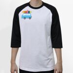 Raglan 3/4 Roundneck Shirt (White Body) Thumbnail