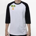 Raglan 3/4 Roundneck Shirt (White Body) Thumbnail