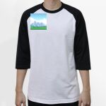 Raglan 3/4 Roundneck Shirt (White Body) Thumbnail