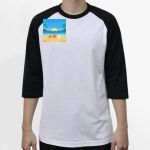 Raglan 3/4 Roundneck Shirt (White Body) Thumbnail