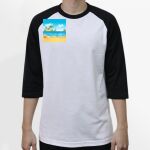 Raglan 3/4 Roundneck Shirt (White Body) Thumbnail