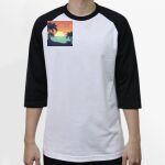 Raglan 3/4 Roundneck Shirt (White Body) Thumbnail
