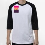 Raglan 3/4 Roundneck Shirt (White Body) Thumbnail