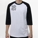 Raglan 3/4 Roundneck Shirt (White Body) Thumbnail