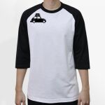 Raglan 3/4 Roundneck Shirt (White Body) Thumbnail