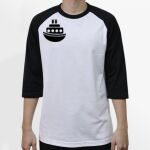 Raglan 3/4 Roundneck Shirt (White Body) Thumbnail