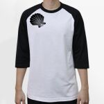 Raglan 3/4 Roundneck Shirt (White Body) Thumbnail