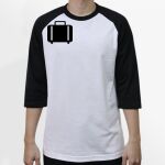 Raglan 3/4 Roundneck Shirt (White Body) Thumbnail