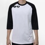 Raglan 3/4 Roundneck Shirt (White Body) Thumbnail