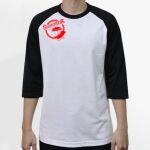 Raglan 3/4 Roundneck Shirt (White Body) Thumbnail