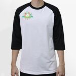 Raglan 3/4 Roundneck Shirt (White Body) Thumbnail