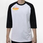 Raglan 3/4 Roundneck Shirt (White Body) Thumbnail