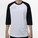 Raglan 3/4 Roundneck Shirt (White Body) Thumbnail