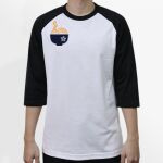 Raglan 3/4 Roundneck Shirt (White Body) Thumbnail