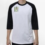 Raglan 3/4 Roundneck Shirt (White Body) Thumbnail