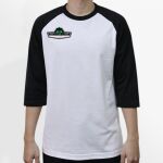 Raglan 3/4 Roundneck Shirt (White Body) Thumbnail