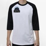 Raglan 3/4 Roundneck Shirt (White Body) Thumbnail