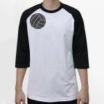 Raglan 3/4 Roundneck Shirt (White Body) Thumbnail
